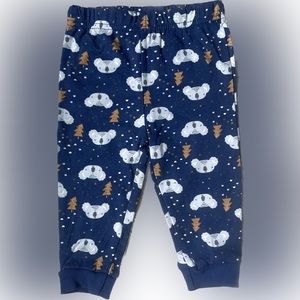 6 to 9 Months Navy Blue Koala Pajama Leggings